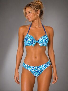 Aerie “Bridget” Floral Two-Piece Bikini Set – Top 34B / Bottom M